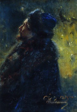 イリヤ・レーピン Painting - 画家ヴィクトル・ミハイロヴィチ・ヴァスネツォフの肖像画 水中のサドコの研究 1875年 イリヤ・レーピン